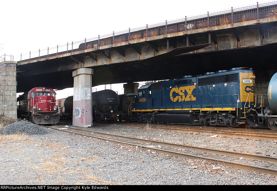 CSX GP40-2 #4406 on PR-8